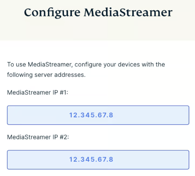 ExpressVPN get your MediaStreamer IP address