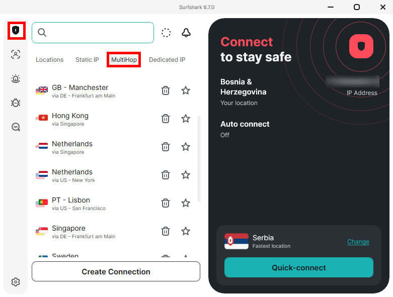 Get Surfshark multi-hop VPN