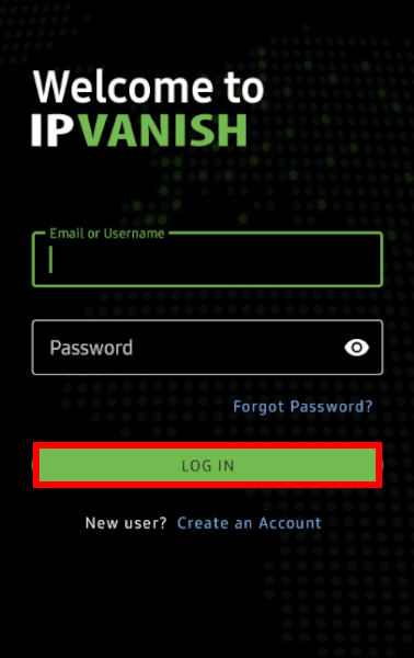 IPVanish  log in