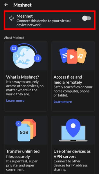 NordVPN Meshnet