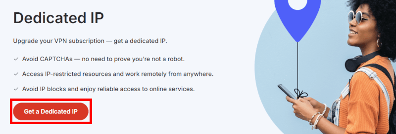 NordVPN dedicated IP sign up