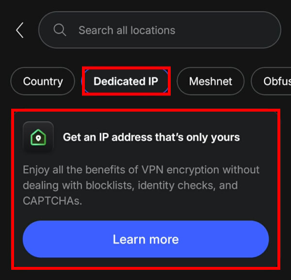 NordVPN get dedicated IP address