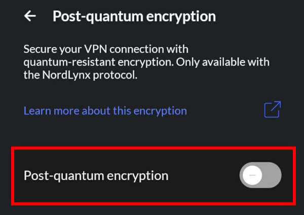 NordVPN post-quantum encryption