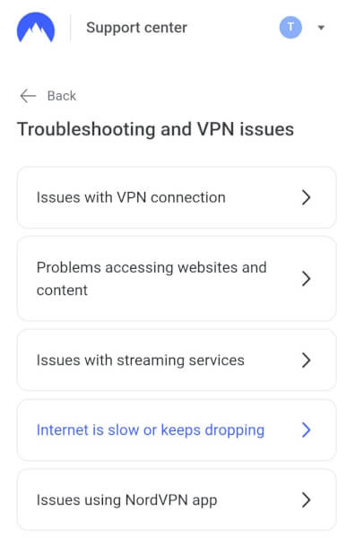 NordVPN support guides