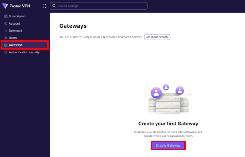 Proton VPN Private gateways