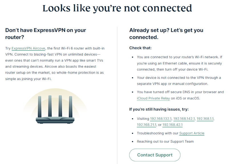 ExpressVPN don’t have ExpressVPN on your router