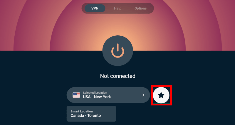 ExpressVPN set your favorites
