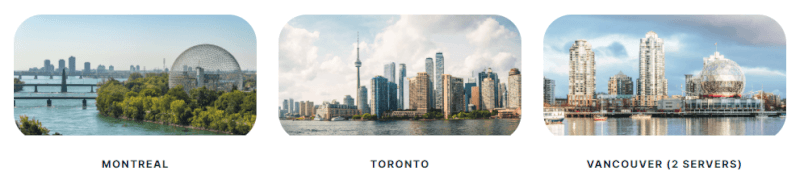 ExpressVPN’s Canadian server locations