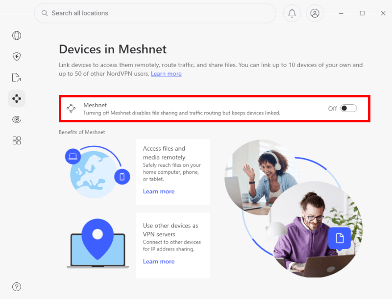 NordVPN Meshnet
