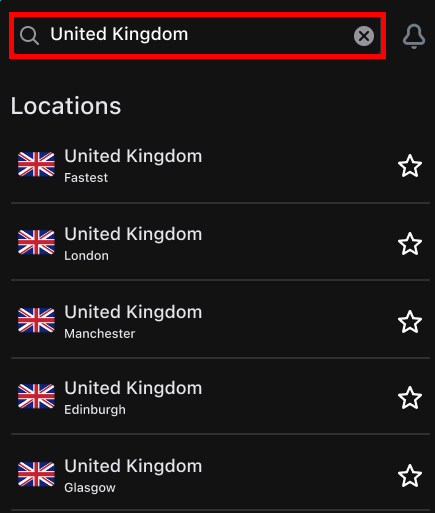 Surfshark pick the best UK server