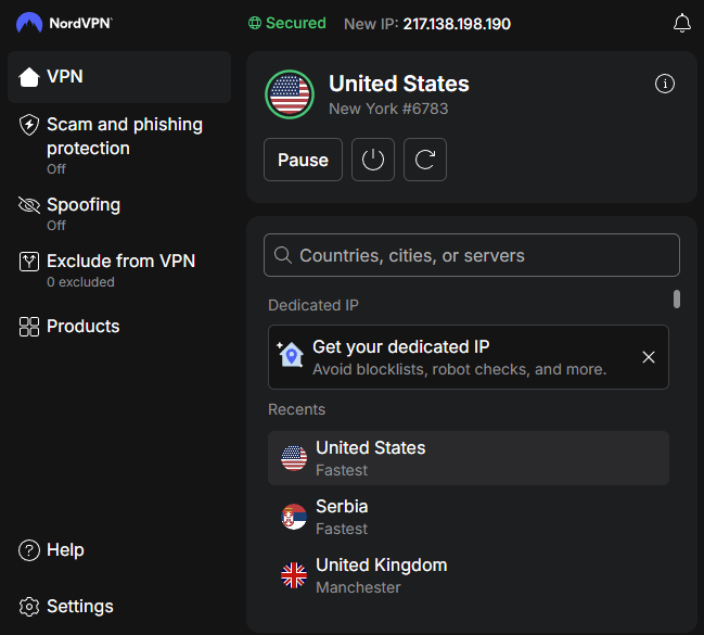 NordVPN browser proxy extensions