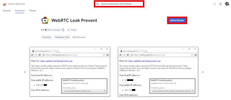 WebRTC use an extension